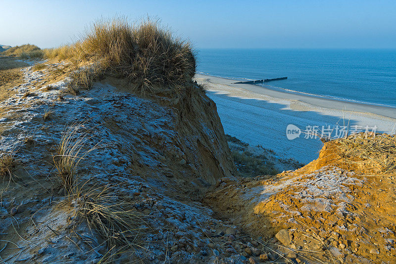 德国Sylt岛的赤壁(Rotes cliff)